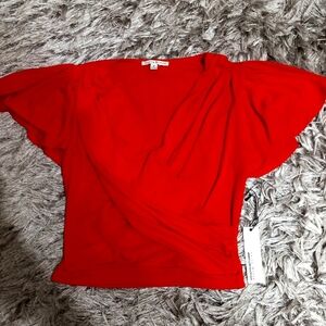 Haute Monde Bright Red Blouse